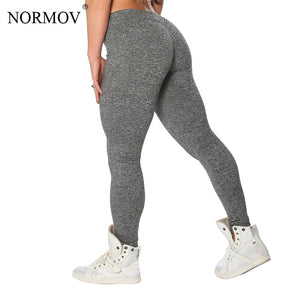 NORMOV S-XL 3 Colors Casual Push Up Leggings Women Summer Workout Polyester Jeggings Breathable Slim Leggings Women - Maxillovias