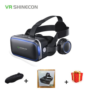 Shinecon 6.0 Casque VR Virtual Reality Glasses 3 D 3d Goggles Headset Helmet For Smartphone Smart Phone Google Cardboard Stereo - Maxillovias